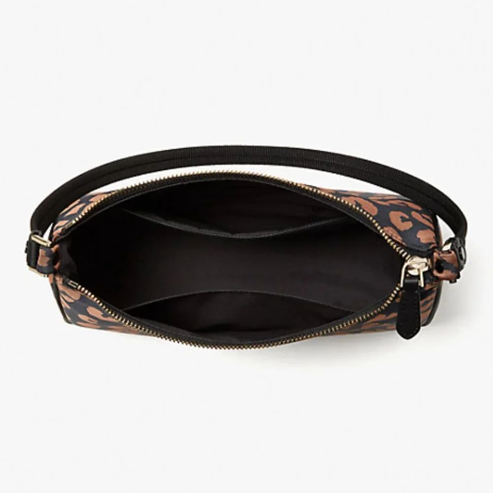 Kate Spade New York Sam Leopard Animal Print Small Shoulder Bag NWT